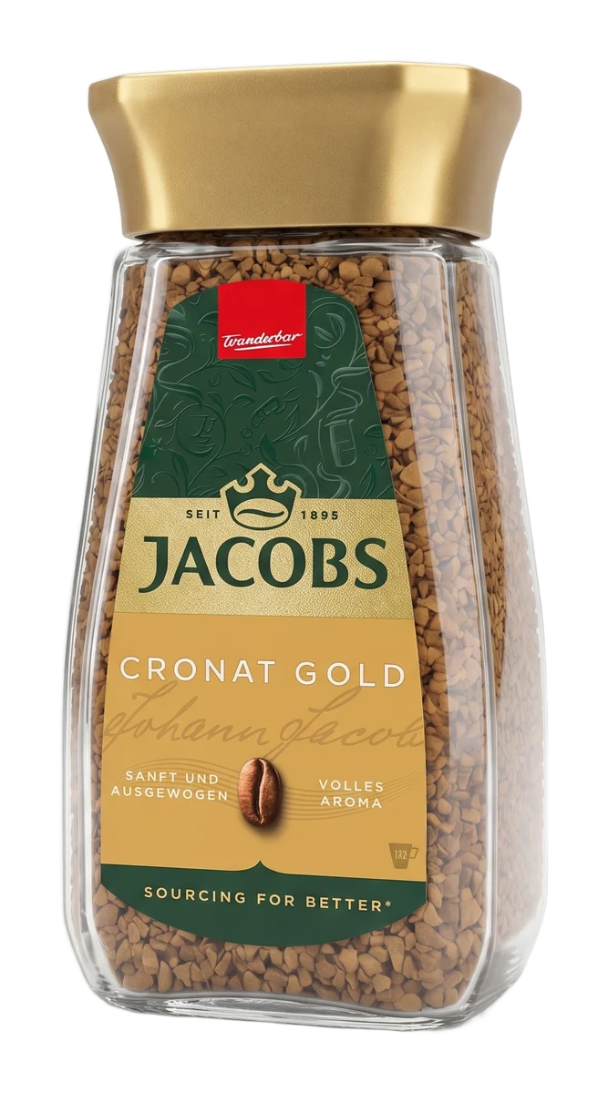 Jacobs Cronat Gold oploskoffie, 500 gram (productbeeld)